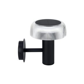 Suntis Solar Wall Light 3000K 170lm 2Ah USB-C Round IP54 Black PRIME   Suntis Solar Wall Light 3000K 170lm 2Ah USB-C Round IP54 Black PRIME