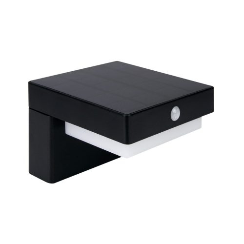 Suntis Solar Wall Light 3000K 220lm 2Ah USB-C Square IP54 Black PRIME