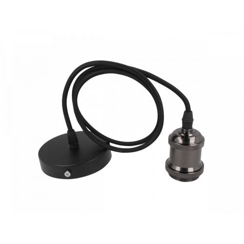 LEDline® Suspended luminaire 1xE27 aluminum pearl black