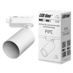 LED line® luminaire for single-phase track GU10 white PIPE LED line® luminaire for single-phase track GU10 white PIPE