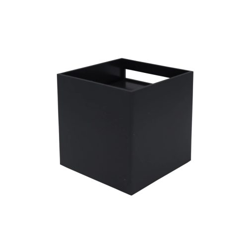 LED wall light 2x3W 3000K IP65 black CUBE