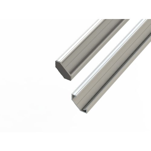 Corner aluminum profile corner 2 meters + frosted cover