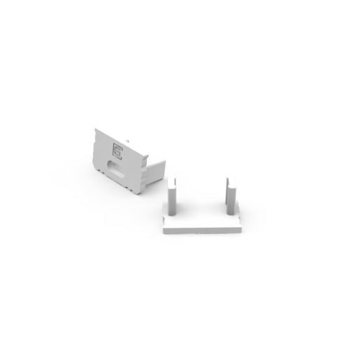 LED line végzáró 10mm surface aluminum profile, white - kiszerelés (1 pár)