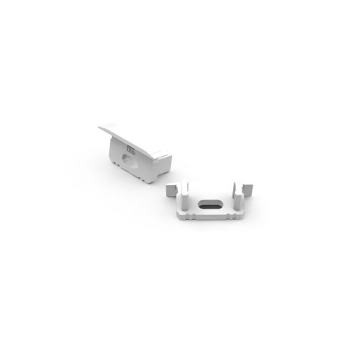 LED line végzáró 10mm recessed aluminum profile, white - kiszerelés (1 pár)