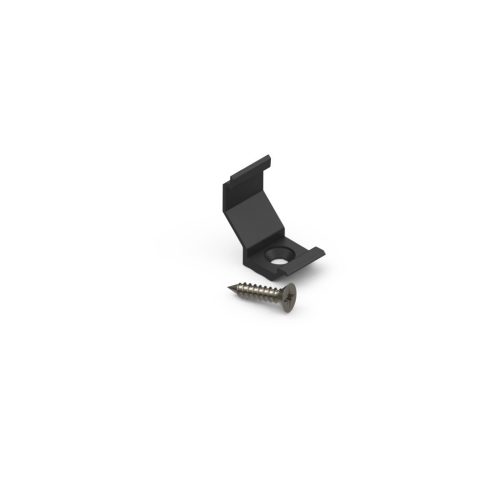 LED line végzáró 10mm corner aluminum profile, black - kiszerelés (1 pár)