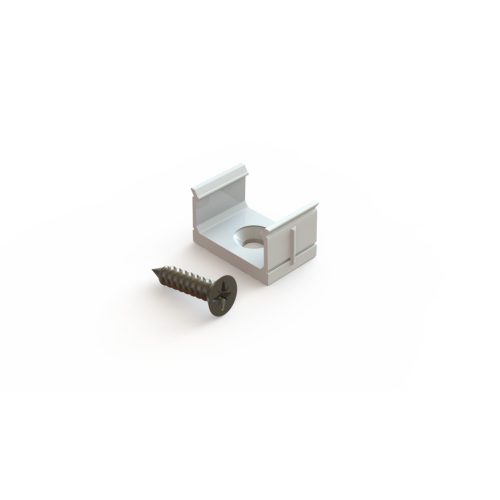 LED line rögzítő 10mm surface aluminum profile, white - kiszerelés (1 pár)