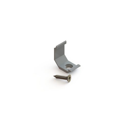 LED line rögzítő 10mm corner aluminum profile, silver - kiszerelés (1 pár)