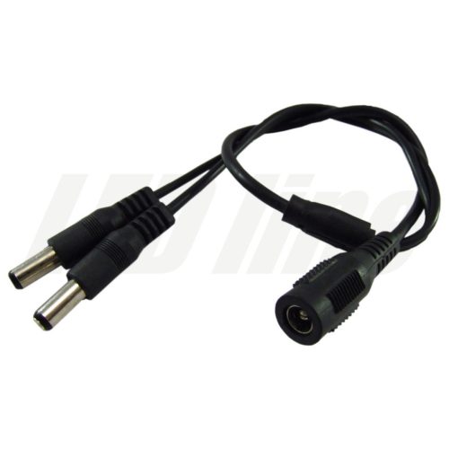 DC splitter 2,1 x 5,5 mm socket/plug 1/2