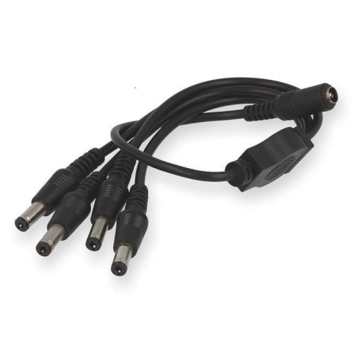DC splitter 2,1 x 5,5 mm socket/plug 1/4