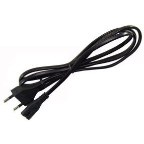 EURO 2-pin power cable black EURO 2-pin power cable black