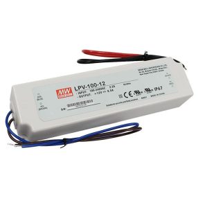 MW LPV-100-12 IP67 190x52x37 mm 12V DC MW LPV-100-12 IP67 190x52x37 mm 12V DC