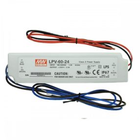 MW LPV-60-24 IP67 162,5x42,5x32 mm 24V DC MW LPV-60-24 IP67 162,5x42,5x32 mm 24V DC