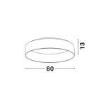 NOVA LUCE NL-6167240 RANDO mennyezeti lámpa 42W WW