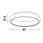 NOVA LUCE NL-8105607D ALBI mennyezeti lámpa 80W WW
