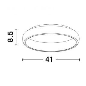 NOVA LUCE NL-8105616 ALBI mennyezeti lámpa 32W WW