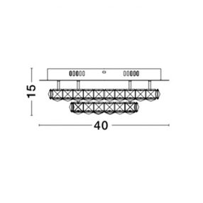 NOVA LUCE NL-83399203 QUENTIN mennyezeti lámpa 28W WW