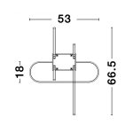 NOVA LUCE NL-9113841 ARTE mennyezeti lámpa 38W WW