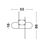 NOVA LUCE NL-9113842 ARTE mennyezeti lámpa 38W WW