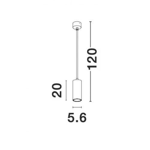 NOVA LUCE NL-9419421 AILA függesztett lámpa 10W 
