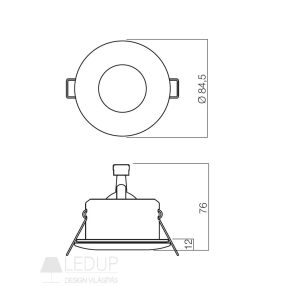 Redo SML Beépíthető spot lámpa 70125 ELC 1101 Redo SML Beépíthető spot lámpa 70125 ELC 1101