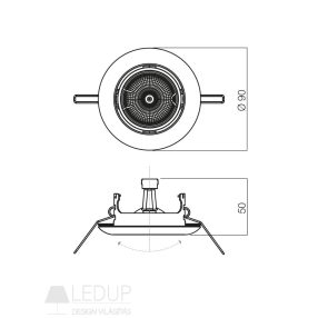 Redo SML Beépíthető spot lámpa 70157 ELC 3072 MB  Redo SML Beépíthető spot lámpa 70157 ELC 3072 MB