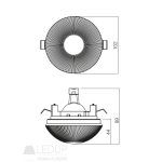 Redo SML Beépíthető spot lámpa 70203 ST 200
