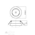 Redo SML Beépíthető spot lámpa 70278 MT 110