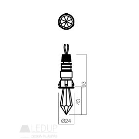 Redo SML Beépíthető spot lámpa 70303 CR32 LED 1X1W Crista   Redo SML Beépíthető spot lámpa 70303 CR32 LED 1X1W Crista