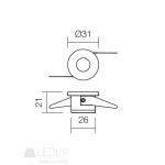 Redo SML Beépíthető spot lámpa 70321 MT117