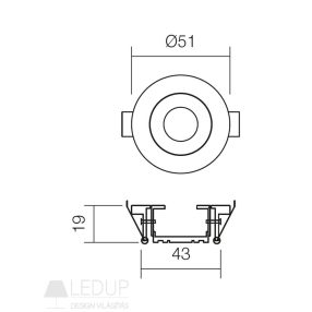 Redo SML Beépíthető spot lámpa 70325 MT119 Redo SML Beépíthető spot lámpa 70325 MT119