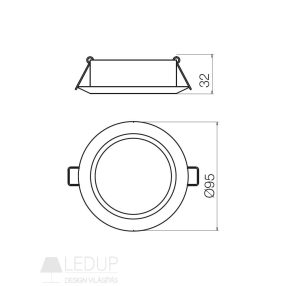 Redo SML Beépíthető spot lámpa 70356 MT138 LED Redo SML Beépíthető spot lámpa 70356 MT138 LED