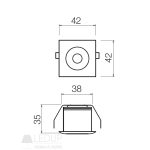 Redo SML Beépíthető spot lámpa 70360 MT125 LED