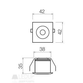 Redo SML Beépíthető spot lámpa 70360 MT125 LED Redo SML Beépíthető spot lámpa 70360 MT125 LED