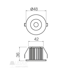 Redo SML Beépíthető spot lámpa 70361 MT126 LED Redo SML Beépíthető spot lámpa 70361 MT126 LED