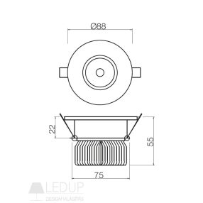 Redo SML Beépíthető spot lámpa 70363 MT128 LED Redo SML Beépíthető spot lámpa 70363 MT128 LED