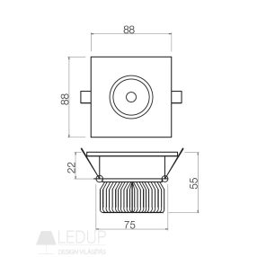 Redo SML Beépíthető spot lámpa 70366 MT129 LED Redo SML Beépíthető spot lámpa 70366 MT129 LED