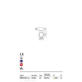 Redo OUT Kültéri fali lámpa 90061 LOG  Redo OUT Kültéri fali lámpa 90061 LOG
