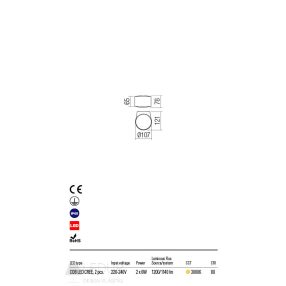 Redo OUT Kültéri fali lámpa 90063 LOG  Redo OUT Kültéri fali lámpa 90063 LOG