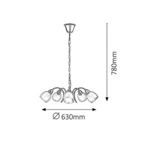 Rábalux RX-6839 Dave függesztett lámpa 28W  Rábalux RX-6839 Dave függesztett lámpa 28W