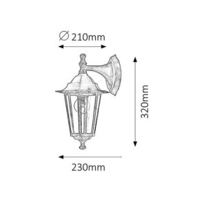Rábalux RX-8232 Velence kültéri lámpa   Rábalux RX-8232 Velence kültéri lámpa