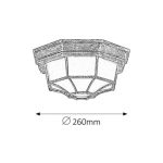 Rábalux RX-8376 Milano kültéri lámpa