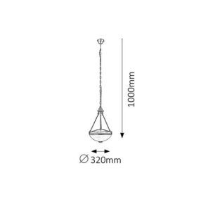Rábalux RX-8547 Marlene függesztett lámpa   Rábalux RX-8547 Marlene függesztett lámpa