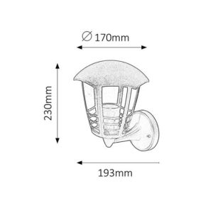 Rábalux RX-8618 Marseille kültéri lámpa   Rábalux RX-8618 Marseille kültéri lámpa