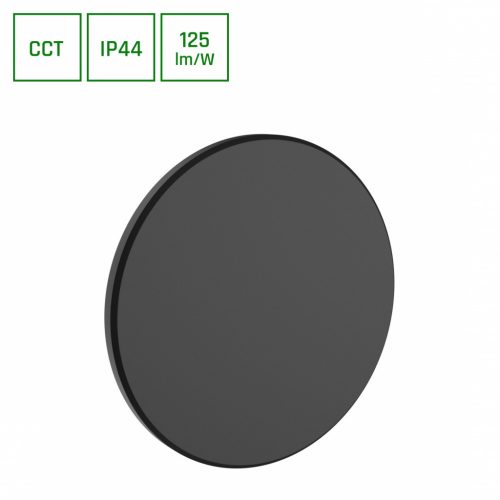PIATTA 12W 230V IP44 CCT 180x47 mm fekete