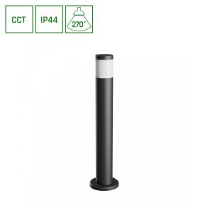 STELLA COLUMN GU10 6W CCT 230V 270DEG IP44 IK08 175X722MM BLACK ROUND   STELLA COLUMN GU10 6W CCT 230V 270DEG IP44 IK08 175X722MM BLACK ROUND