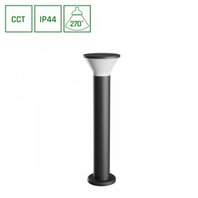 STELLA ROUND GU10 6W CCT 230V 270DEG IP44 IK08 210X765MM BLACK ROUND   STELLA ROUND GU10 6W CCT 230V 270DEG IP44 IK08 210X765MM BLACK ROUND