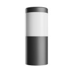 STELLA COLUMN WALL GU10 6W CCT 230V 270DEG IP44 IK08 100X120X245MM BLACK ROUND FACADE LAMP