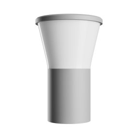 STELLA ROUND WALL GU10 6W CCT 230V 270DEG IP44 IK08 155X160X230MM GRAY ROUND FACADE LAMP   STELLA ROUND WALL GU10 6W CCT 230V 270DEG IP44 IK08 155X160X230MM GRAY ROUND FACADE LAMP