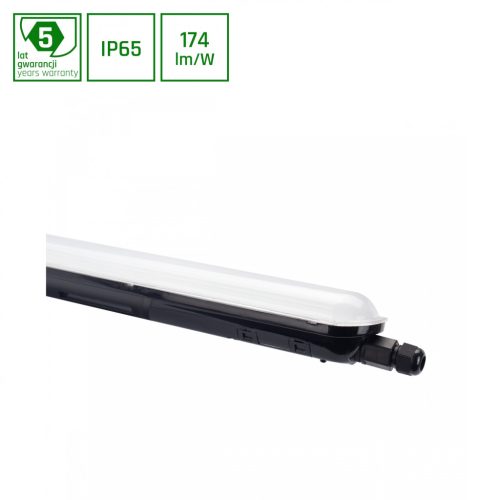 LIMEA GIGANT HERMETIC 1200MM 38W NW 230V 120DEG IP65 IK10 1250X72X70MM Fekete 5Y Garancia