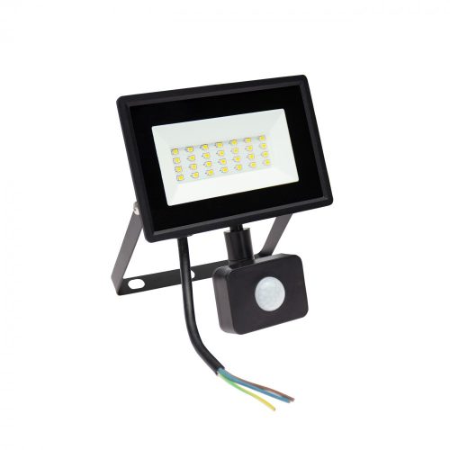 SpectrumLED Fekete LED Reflektor 20W 2050lm Hideg fehér mozgásérzékelős